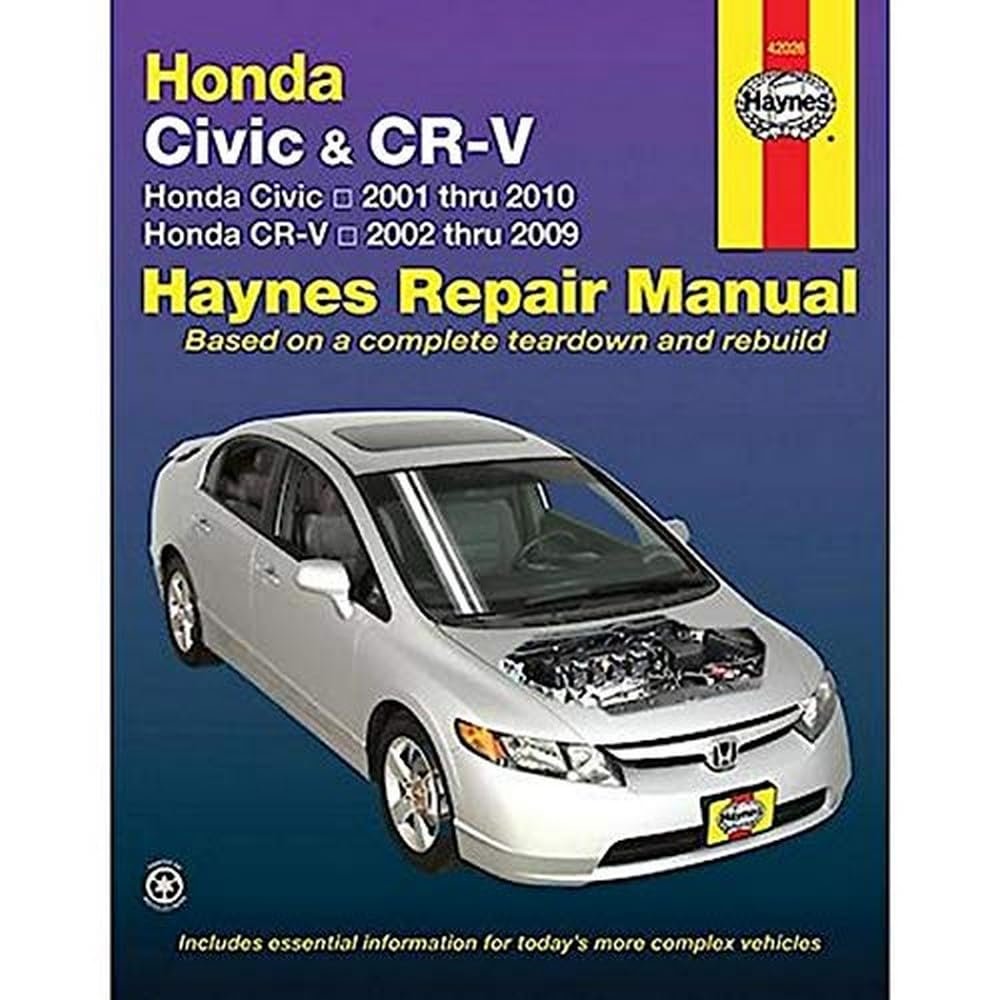 Honda Civic 2001-2010  CRV 2002-2009 (Haynes Repair Manual)     1st Edition